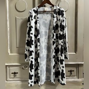 Cow Print Duster